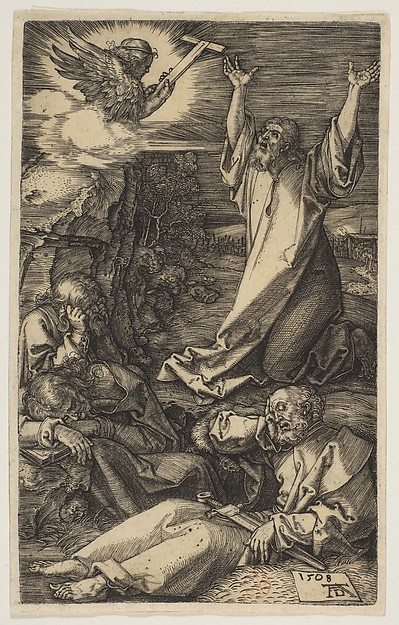 Albrecht Dürer, Christ on the Mount of Olives, from "The Passion"