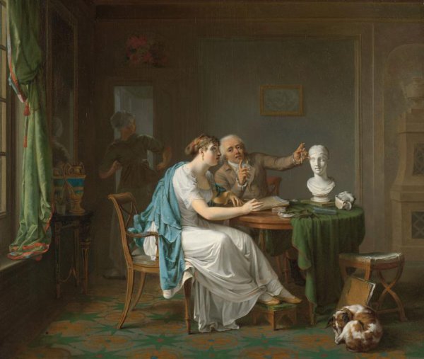 Louis Moritz, De tekenles