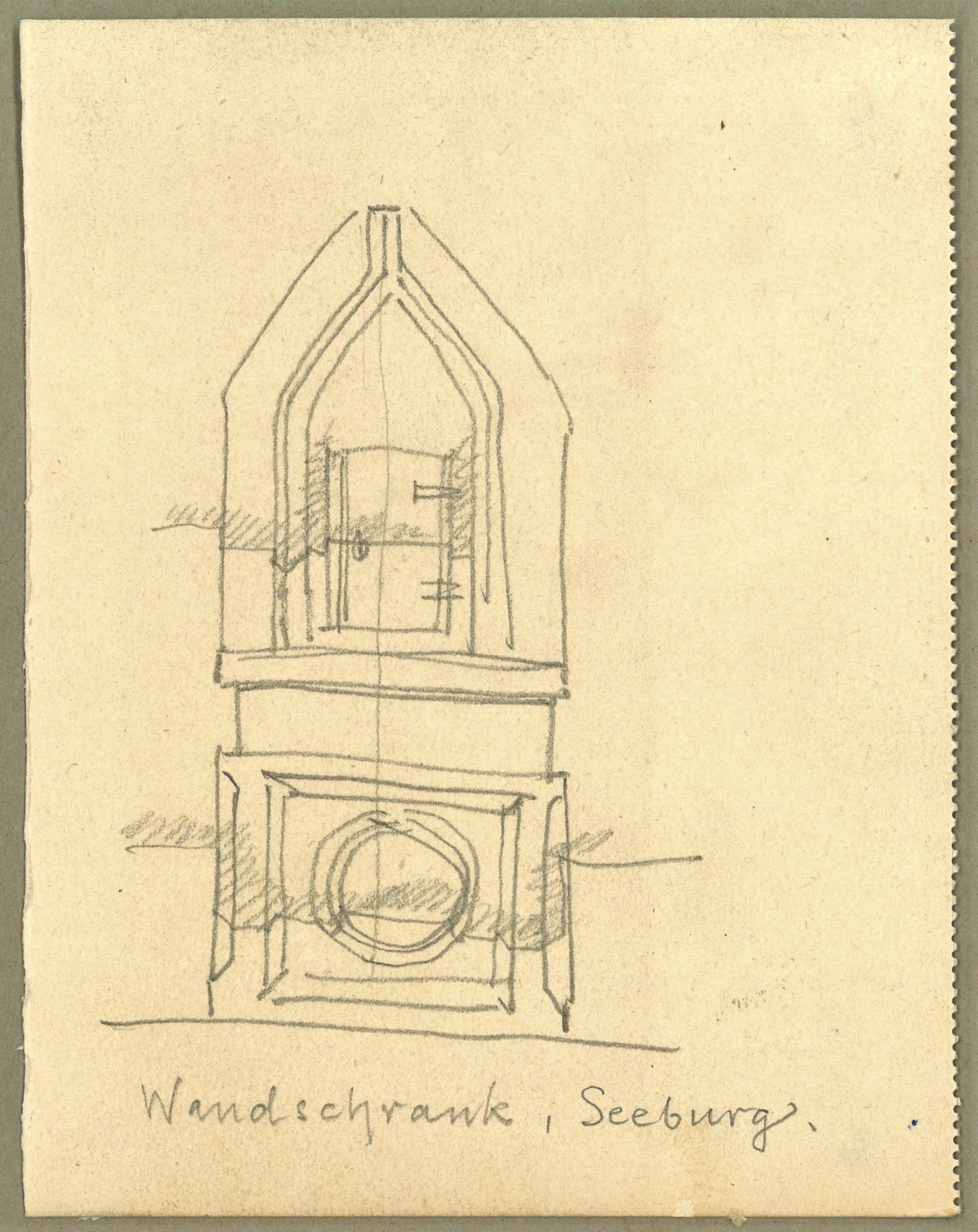Adolph Doebber, Seeburg (Kr. Osthavelland): Dorfkirche, Wandschrank