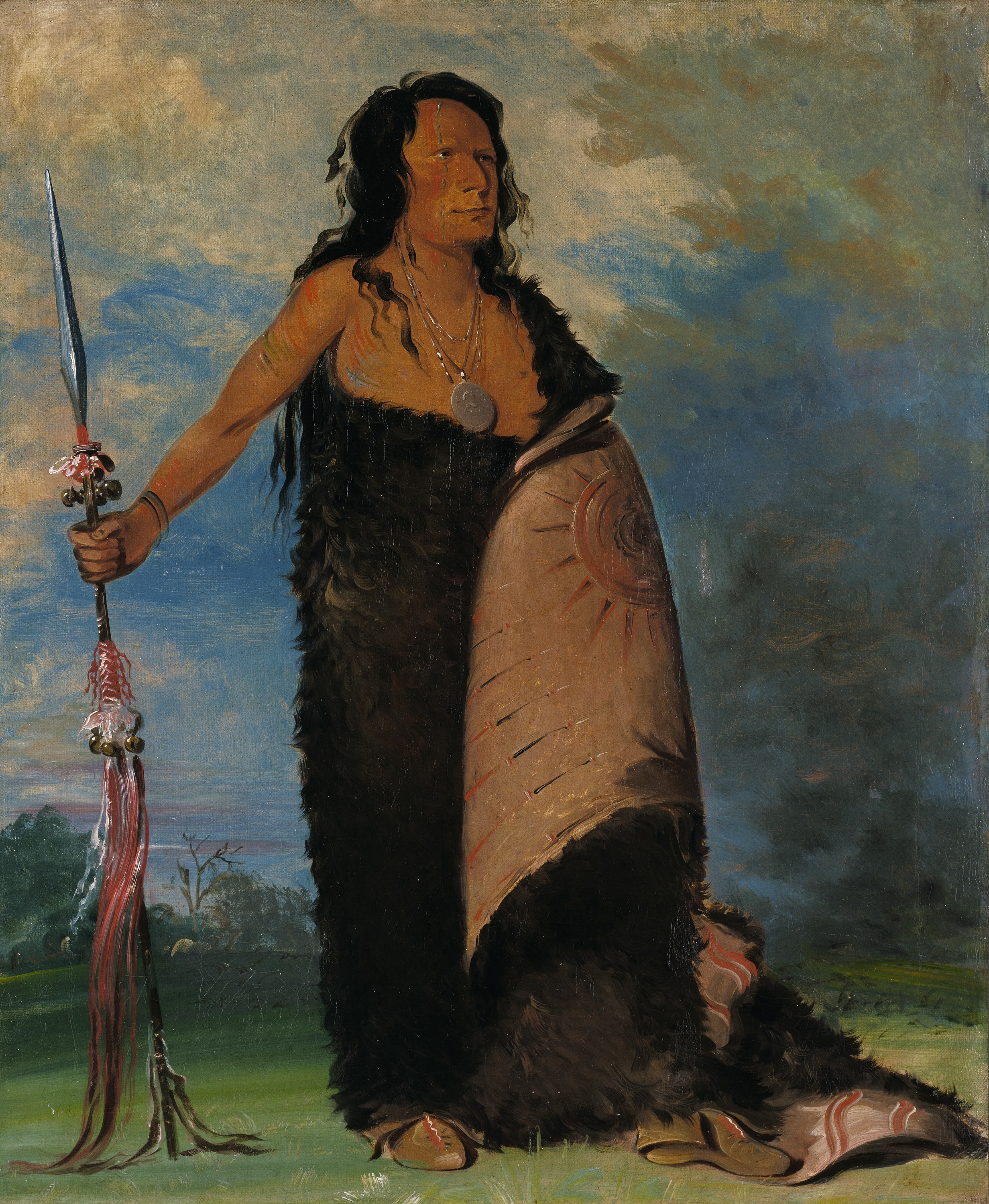 George Catlin, Shoo-de-gá-cha, The Smoke, Chief of the Tribe