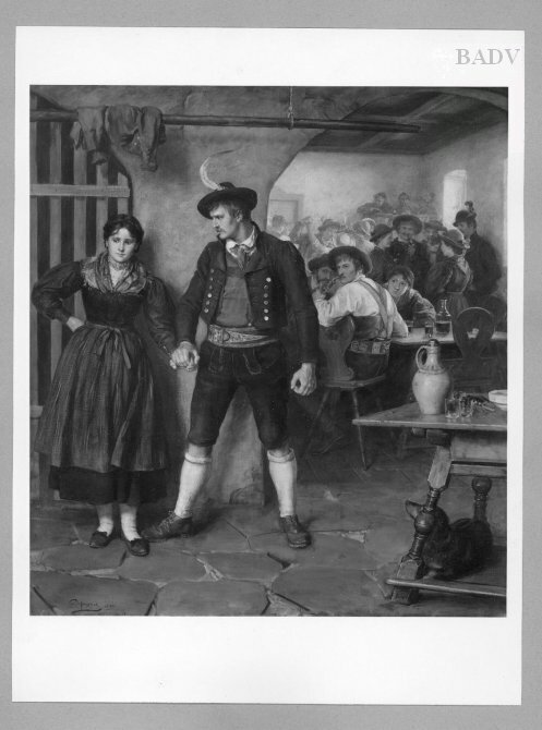 Franz Defregger, Scene in a country- inn