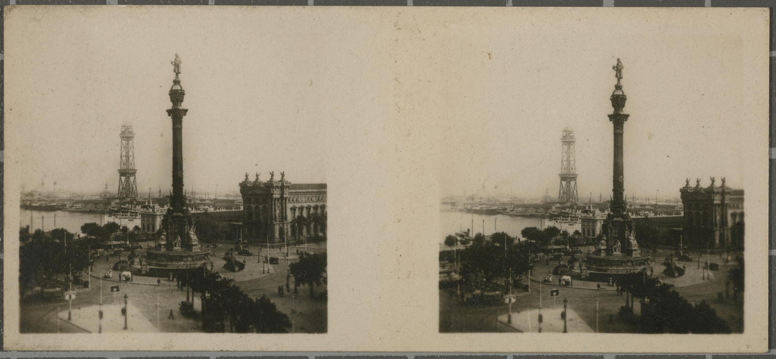 Desconegut, No. 11. Barcelona Partial view of the uerto y monumento in Columbus