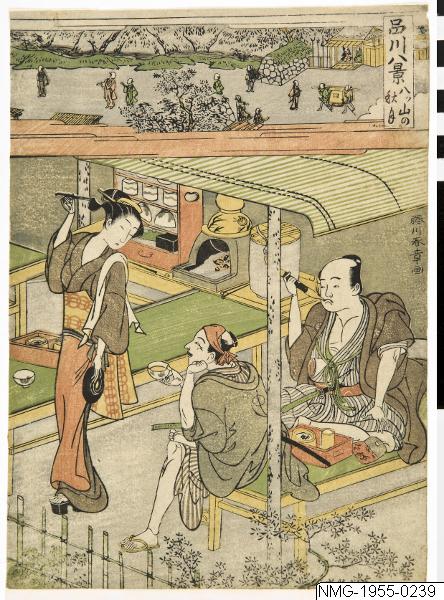 Katsukawa Shunsho, Träsnitt, Bildkonst, Woodcut, Print, Woodblock