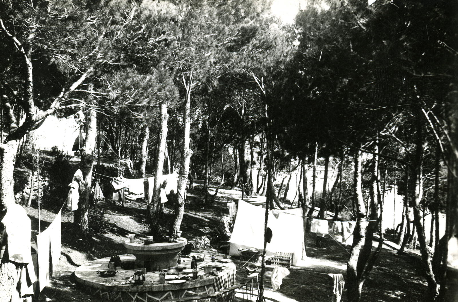 Desconegut, [Camped at Aiguafreda. Begur.]