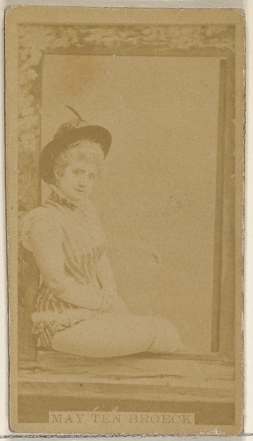 Allen & Ginter, May Ten Broeck, from the Actors and Actresses series (N45, Type 8) for Virginia Brights Cigarettes