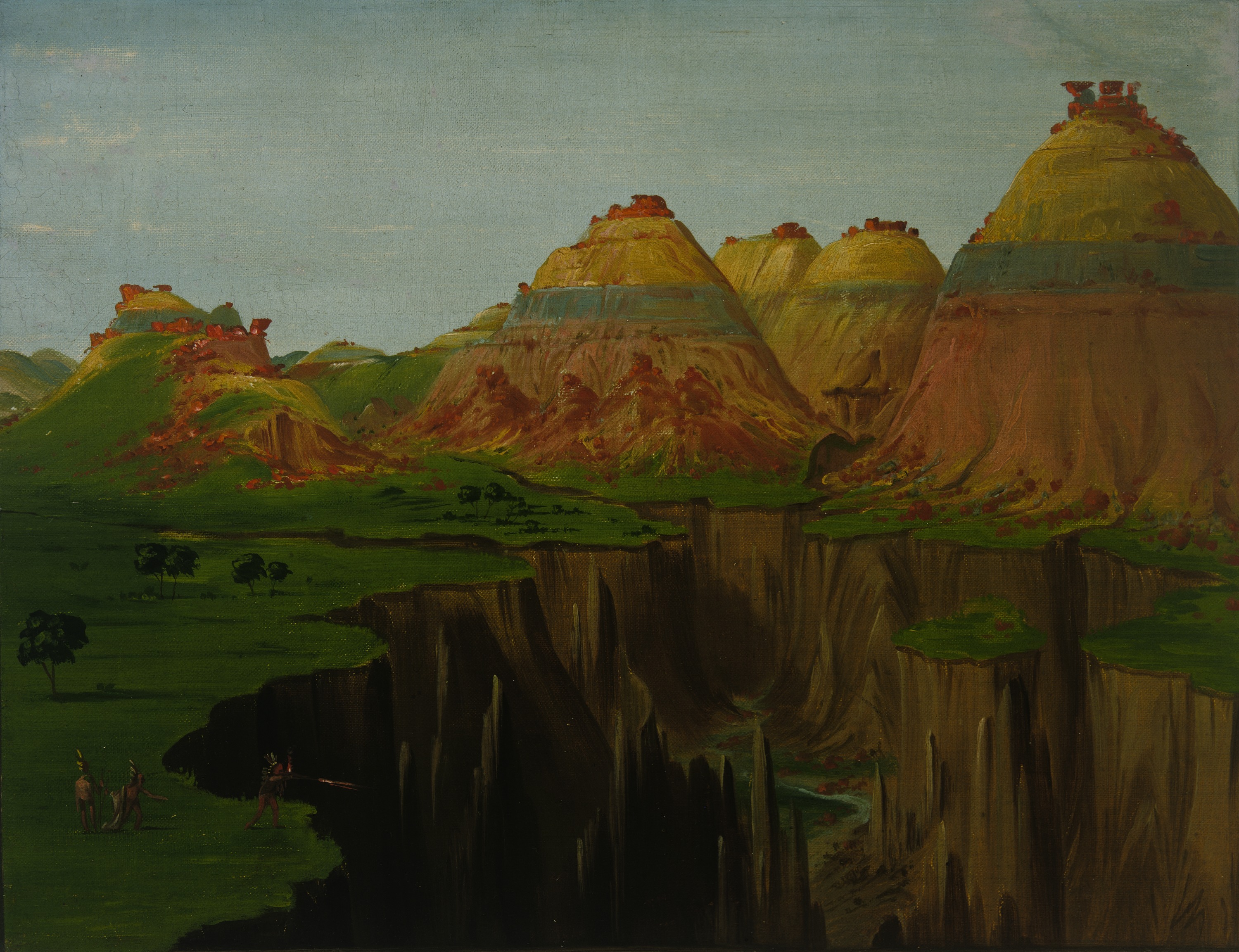 George Catlin, "Brick Kilns," Clay Bluffs 1900 Miles above St. Louis