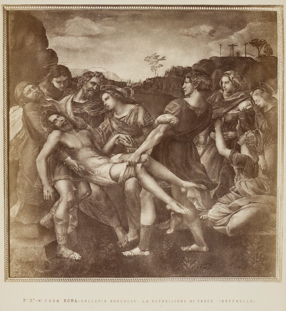 Fratelli Alinari, Raffaello Sanzio: Die Kreuzabnahme, Galleria Borghese, Rom