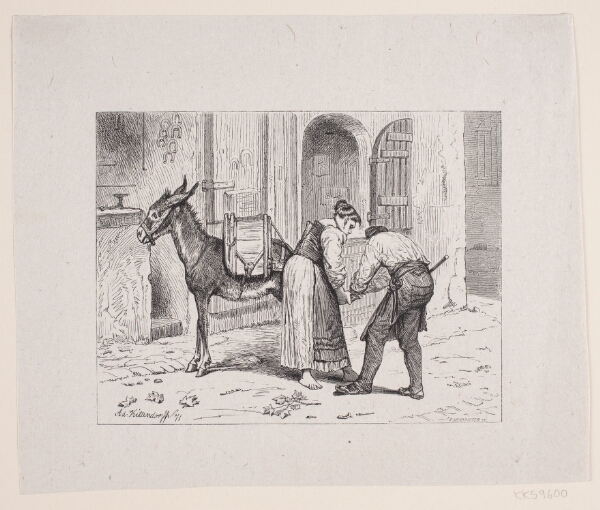 F. Hendriksen, Ved en romersk Smedje
