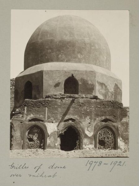 K.A.C. Creswell, Dome over mihrab, Mosque of al-Hakim, Cairo
