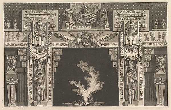 Giovanni Battista Piranesi, Chimneypiece in the Egyptian style, from Diverse Maniere d'adornare i cammini (...) (Different Ways of ornamenting chimneypieces and all other parts of houses)