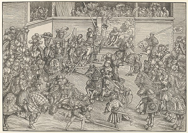 Lucas Cranach the Elder, The Tournament with Samson and the Lion