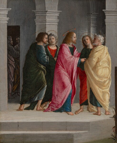 Vincenzo Civerchio, Christ Instructing Peter and John to Prepare for the Passover