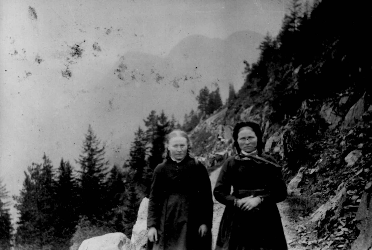 Ukjent, Fra en serie fotografier fra et album som har tilhørt folklorist og professor Moltke Moe (1859-1913), antatt fra 1880-årene med motiver fra Telemark.