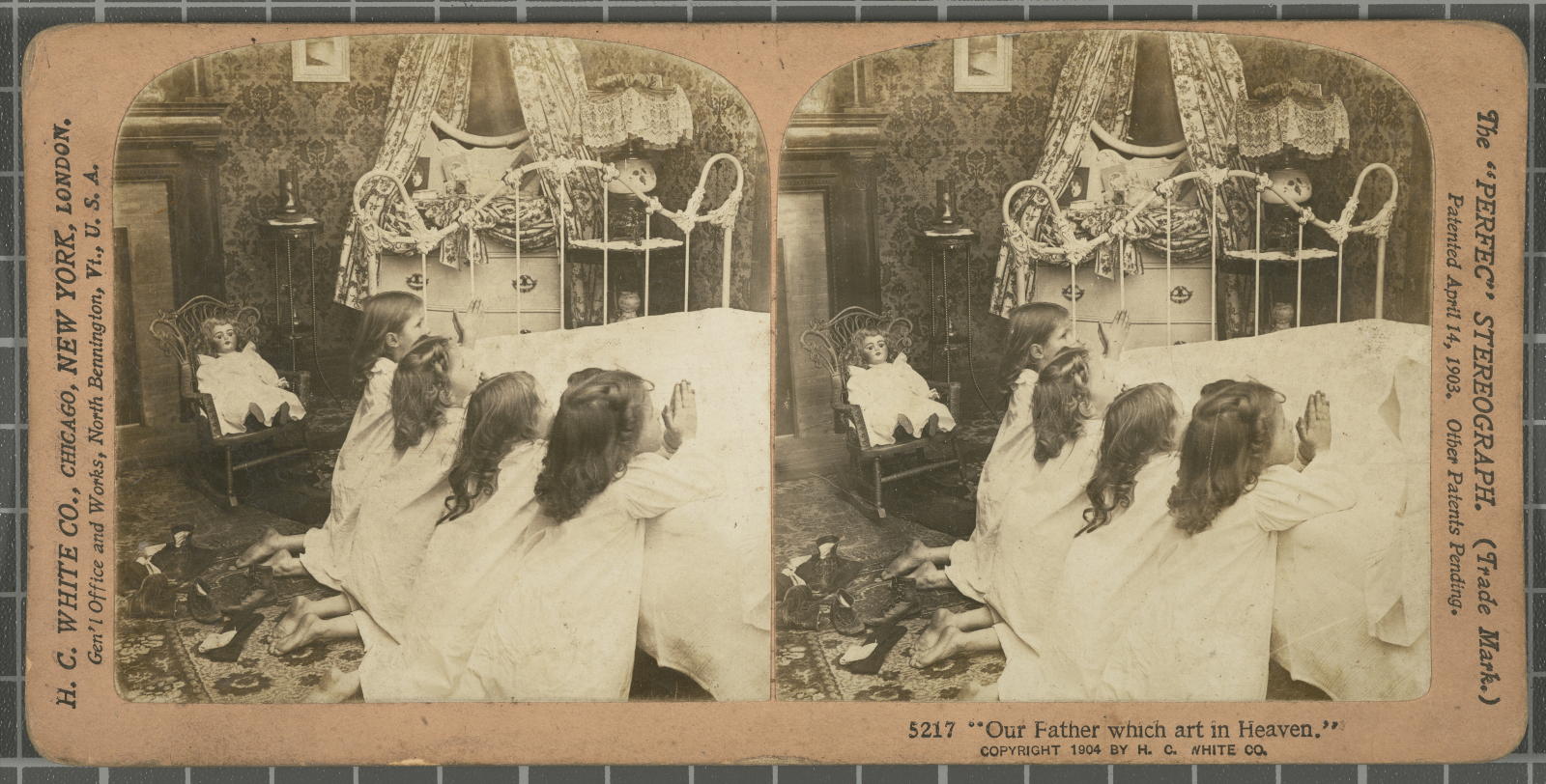 Desconegut, Our Father which art in Haeven. White, H.C. & Co., The "Perfec" Stereograph