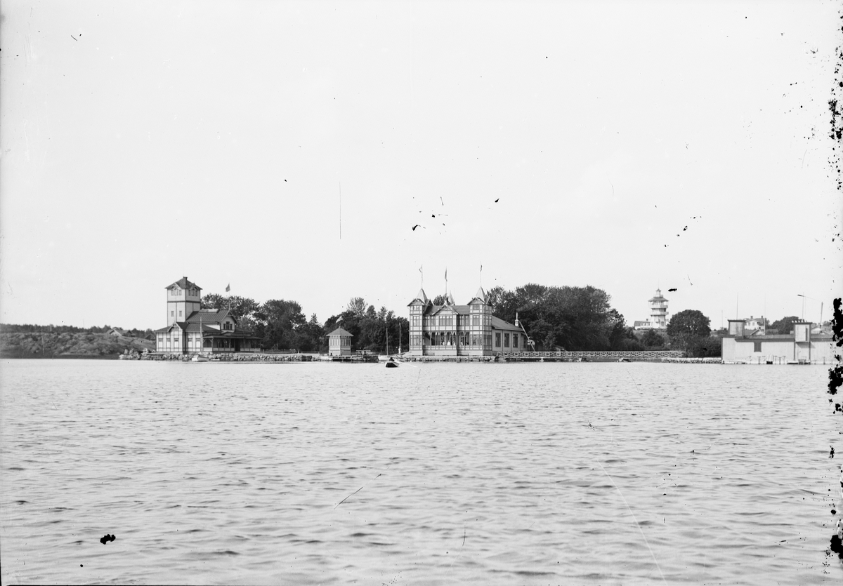 Skötsner-Edhlund, Vy över Lorenzholm, från sjösidan, Östhammar, Uppland