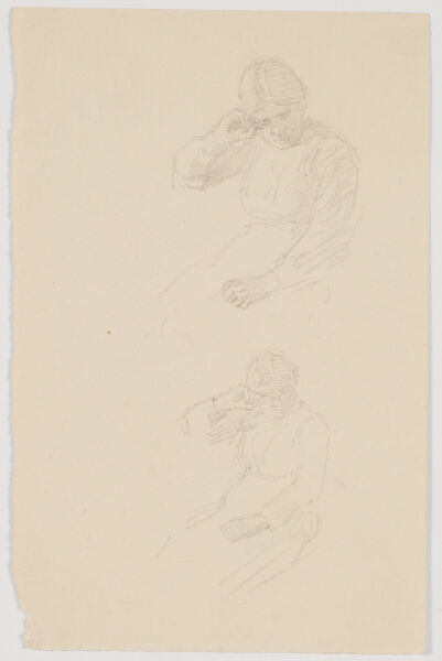 Niels Skovgaard, To studier af siddende, ung pige
