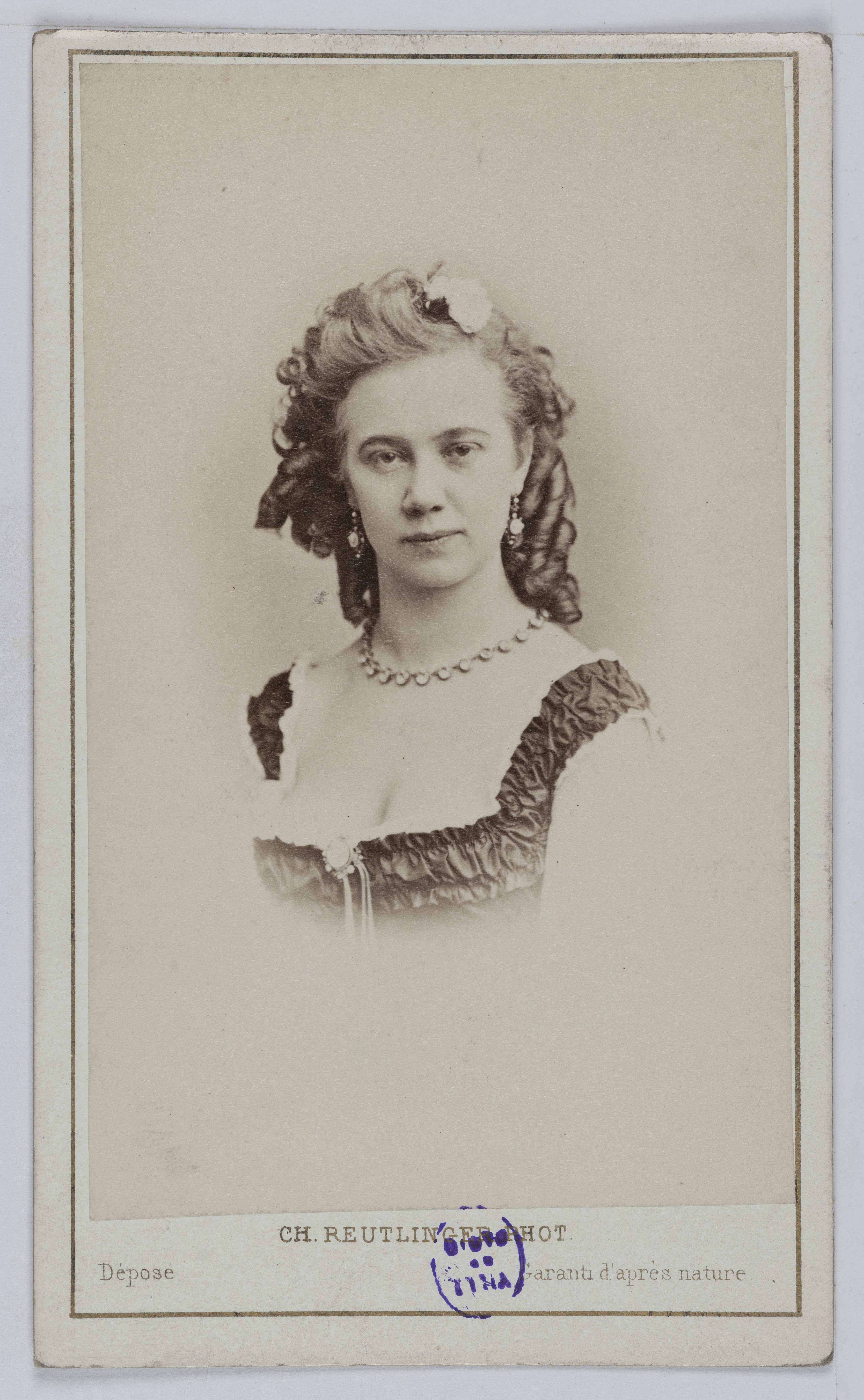 Charles Reutlinger, Portrait de Reichemback, actrice.