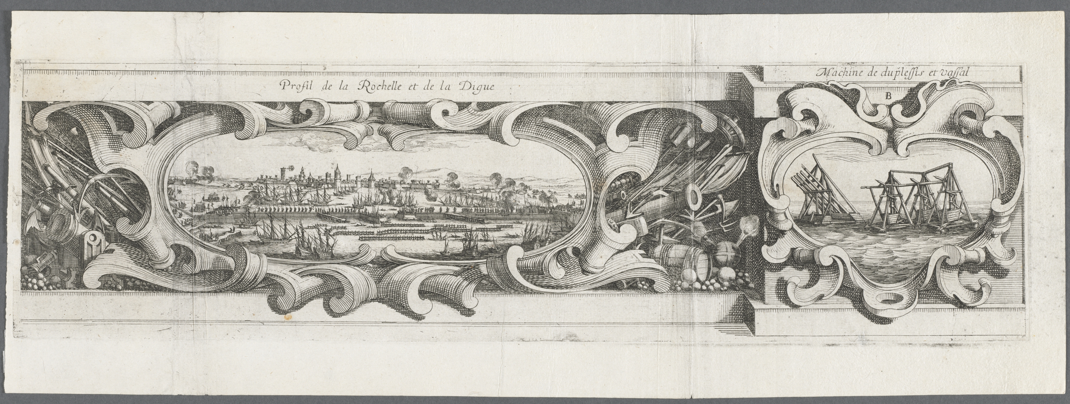 Abraham Bosse, The Siege of La Rochelle: Plate 16