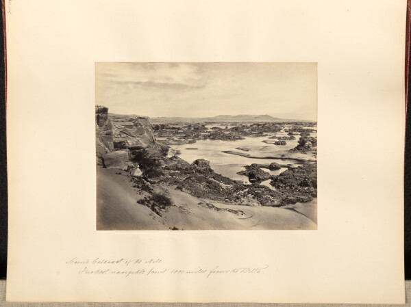 Francis Frith, Second Cataract of the Nile, furthest navigable point, 1000 miles from the Delta