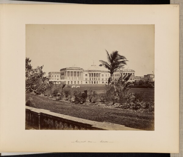 Samuel Bourne, Calcutta; Government House, with the Garden