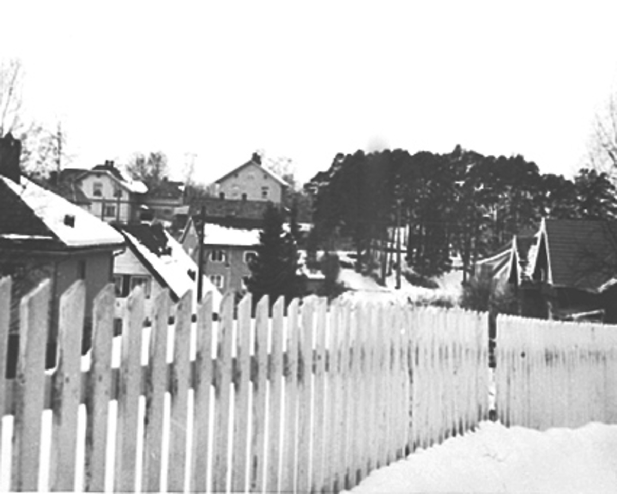 Anno Domkirkeodden, OVERSIKT VESTBYEN, FRA TOPPEN AV "SERTIFIKATSVINGEN" MOT SCHEELESGATE, VINTER