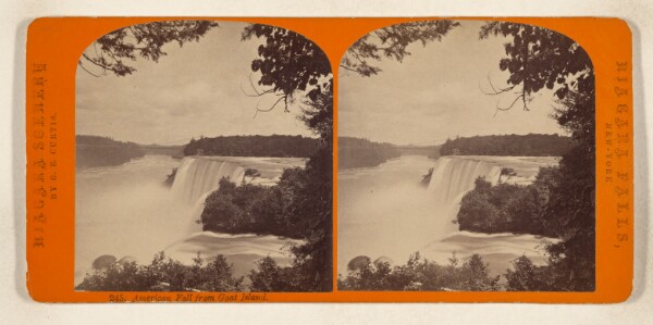 George E. Curtis, American Fall from Goat Island. [Niagara Falls]