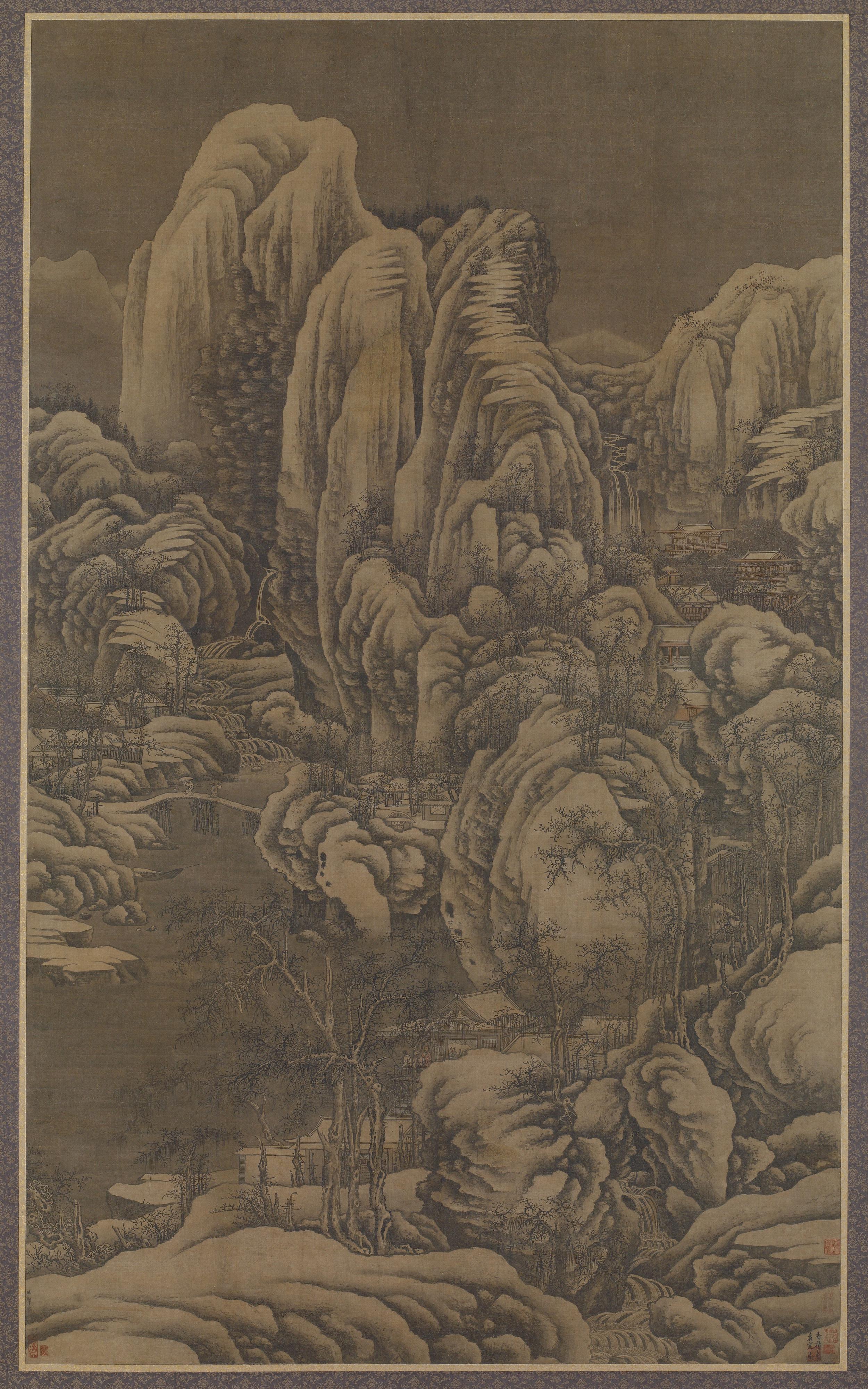 Formerly attributed to Guo Xi, Mount Emei under heavy snow 《峩眉積雪圖》