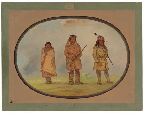 George Catlin, Three Delaware Indians