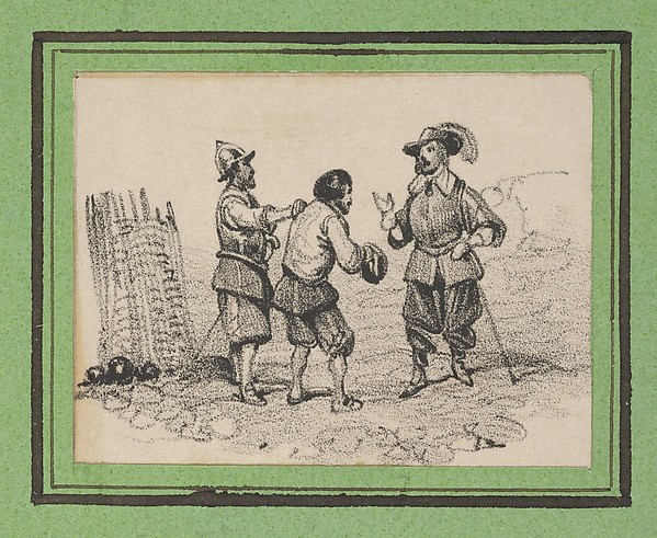 Victor Adam, Three men arguing
