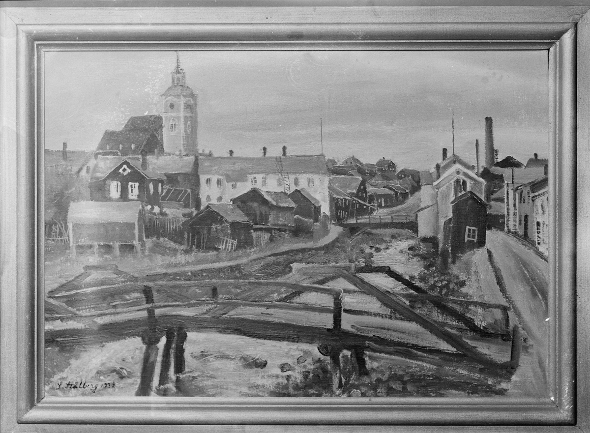 Gunnar Sundgren, Reprofotografi av en oljemålning, målad av S. Stålberg1932