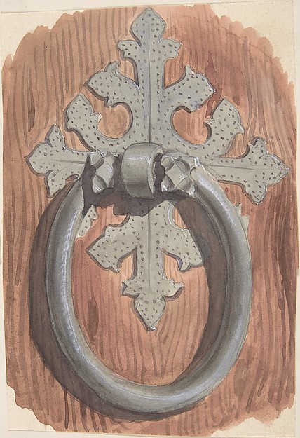 Anonymous, British, 19th century, Door-ring