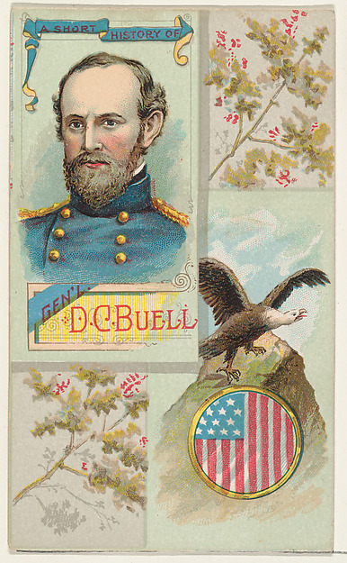 W. Duke, Sons & Co., A Short History of General Don Carlos Buell, from the Histories of Generals series (N114) issued by W. Duke, Sons & Co. to promote Honest Long Cut Smoking and Chewing Tobacco