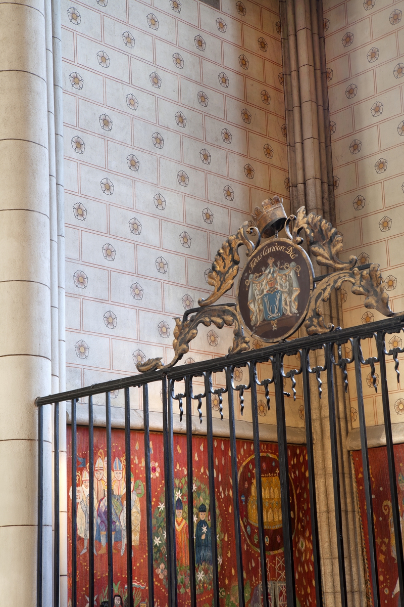Olle Norling, The west and north wall of von Dohn’s choir, Uppsala Cathedral, Uppsala 2013