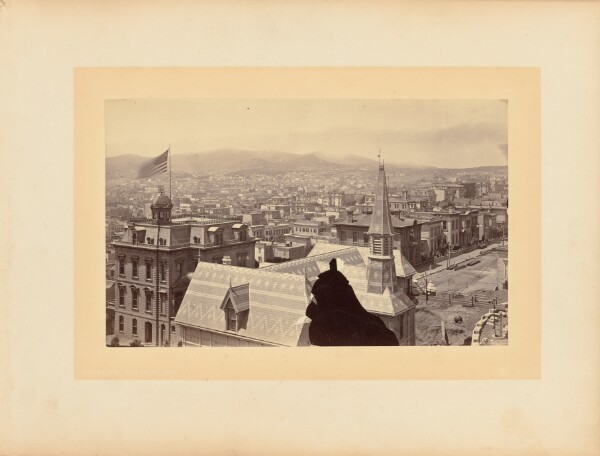 Eadweard J. Muybridge, [View Looking South and West from Windows of Leland Stanford's House]