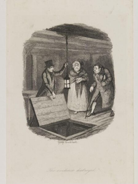 Cruikshank, George, The evidence destroyed