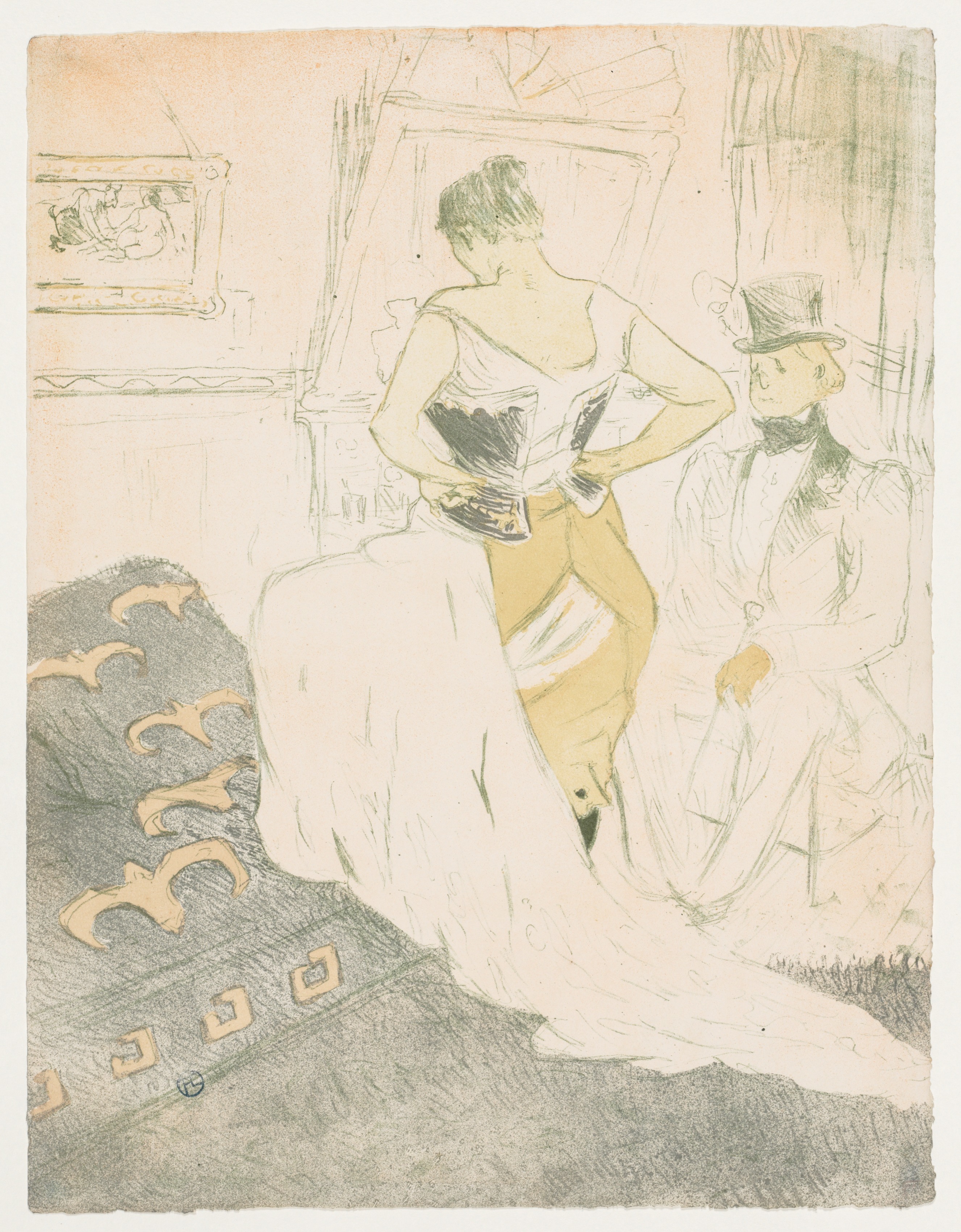 Henri de Toulouse-Lautrec, Elles: Woman In a Corset