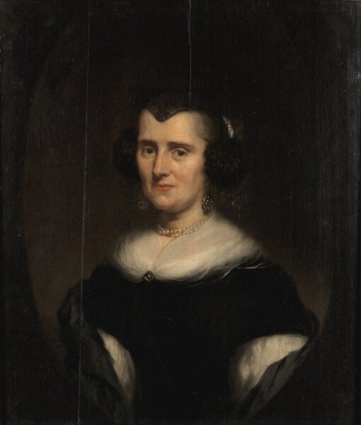 Nicolaes Maes, Porträtt av medelålders dam i halvfigur