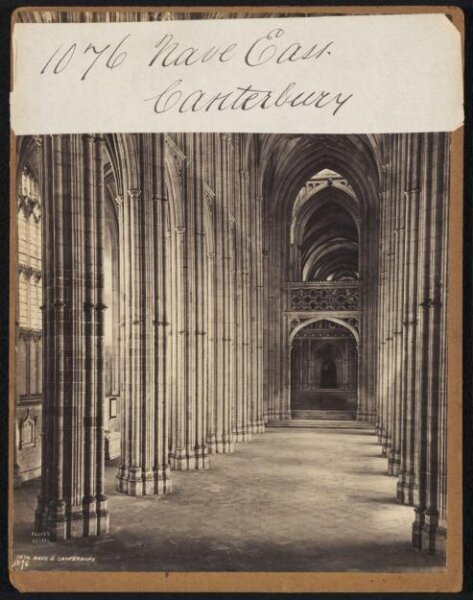 Francis Frith, Nave East.  Canterbury