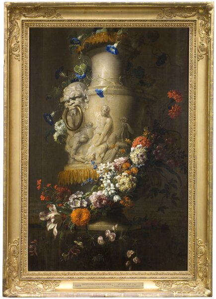 Jean-Baptiste Monnoyer, Marmorvas med blomstergirland