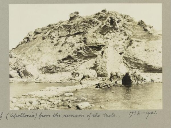 K.A.C. Creswell, Crusader Castel from the Harbour (Apollonia), Arsuf