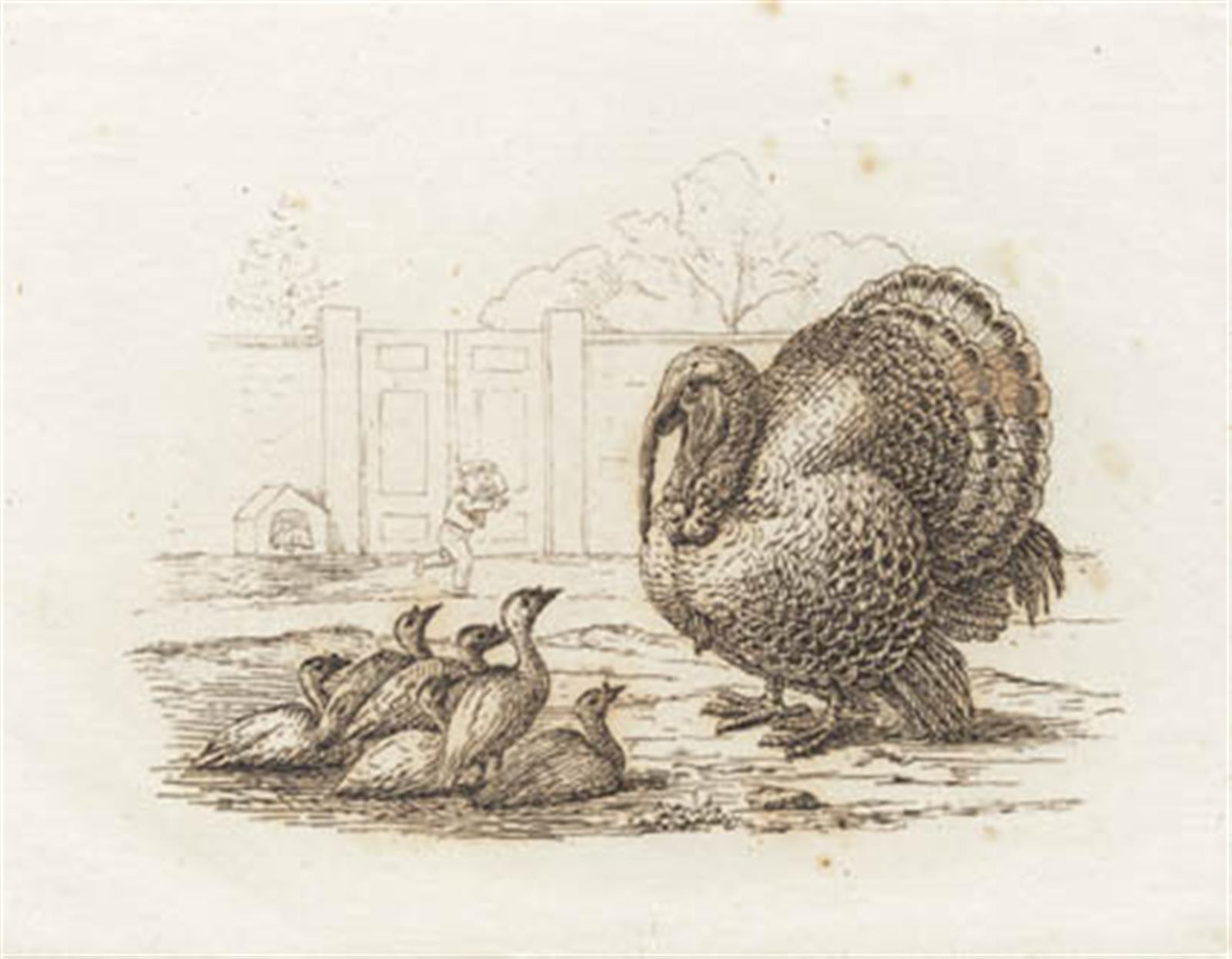 Martinus Rørbye, Illustration til "Halvhundrede Fabler for Børn" af Hey
