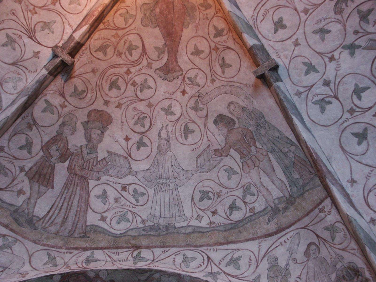 Johan Dellbeck, Kalkmålning i Villberga kyrka, Uppland 2004