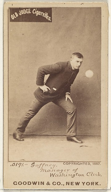 Goodwin & Company, John H. "Honest John" Gaffney, Manager, Washington Nationals, from the Old Judge series (N172) for Old Judge Cigarettes