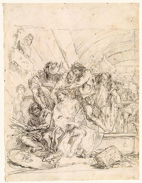 Giovanni Domenico Tiepolo, Christ Crowned with Thorns
