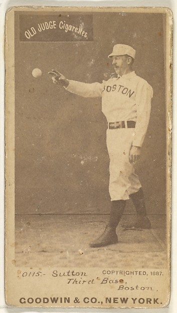 Goodwin & Company, Sutton, 3rd Base, Boston, from the Old Judge series (N172) for Old Judge Cigarettes