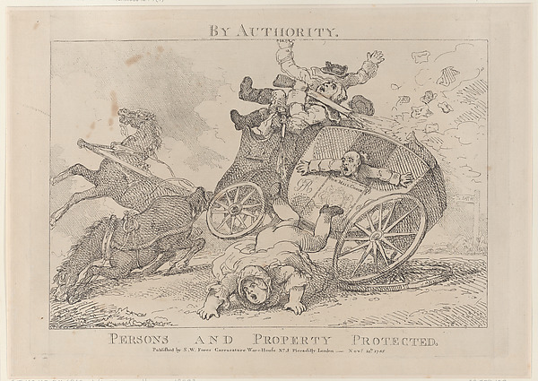 Thomas Rowlandson, By Authority. Persons and Property Protected