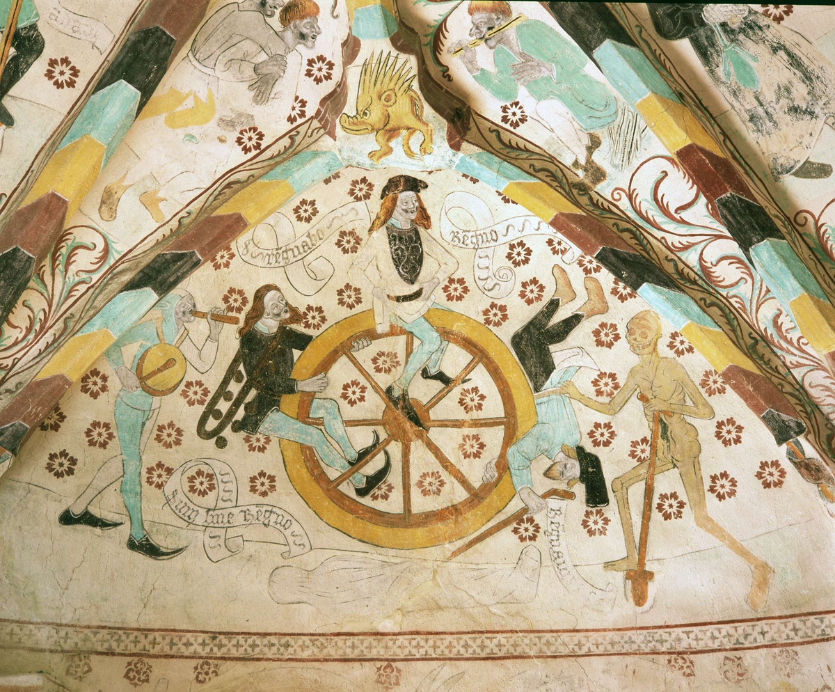 Olle Norling, Målning av Albertus Pictor i Härkeberga kyrka, Uppland