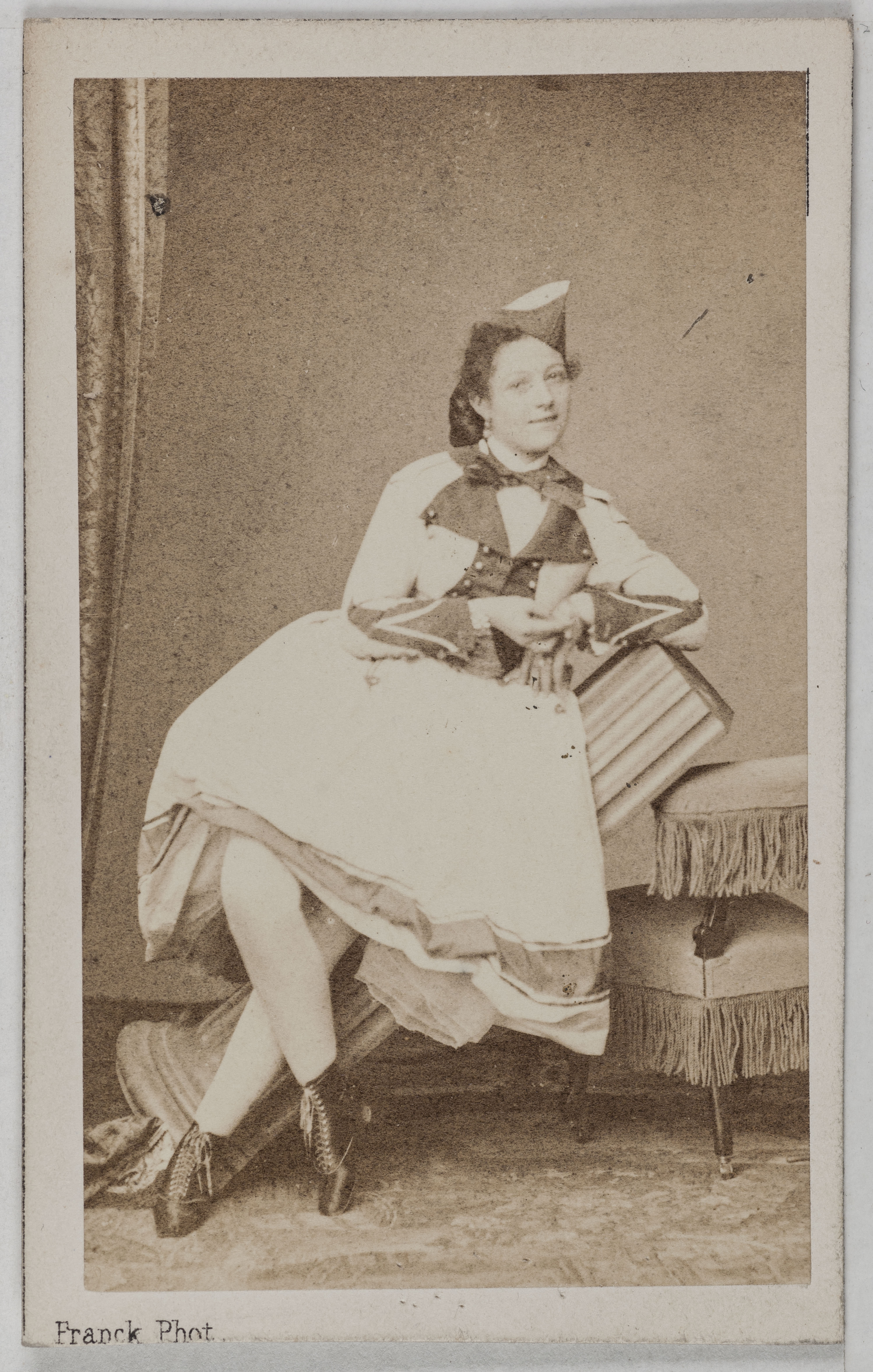 Franck, Portrait d'Honorine Keller (sœur d'Emilie Keller), (actrice au théâtre des Variétés)