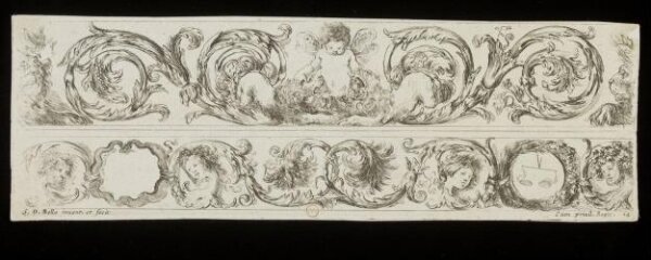 Stefano della Bella, Ornamenti di fregi e fogliami