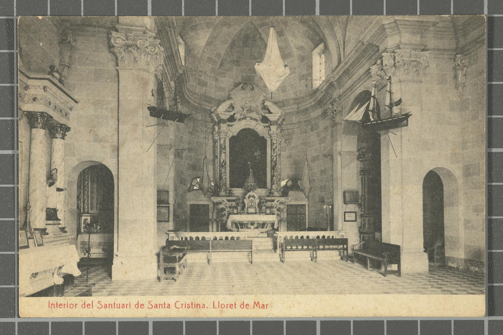 Desconegut, Interior of the Sanctuary of Santa Cristina. Sea Lloret